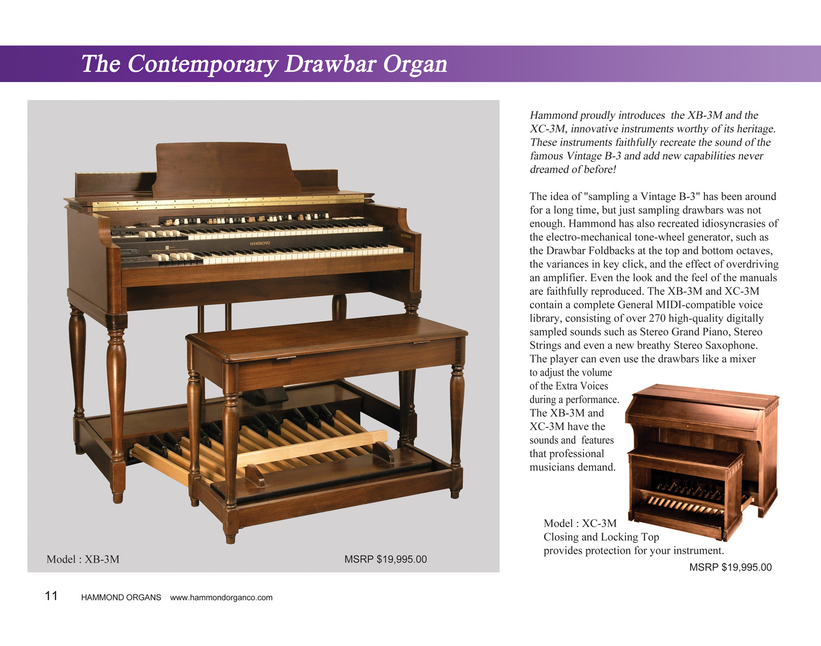 Hammond XB-3 Organ Matched with Leslie 971 & 525